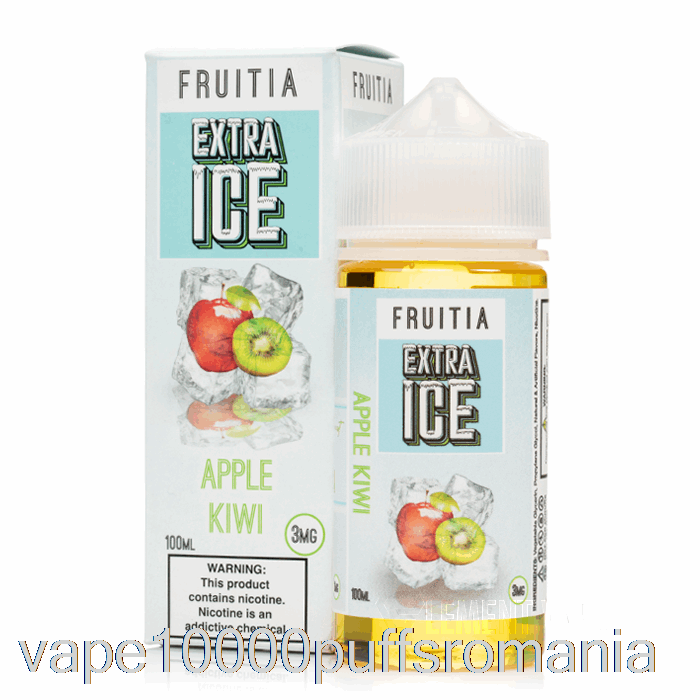 Vape Romania Apple Kiwi - Extra Gheata - Fruitia - 100ml 3mg